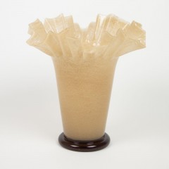 ALV VASE GLASS BEIGE 